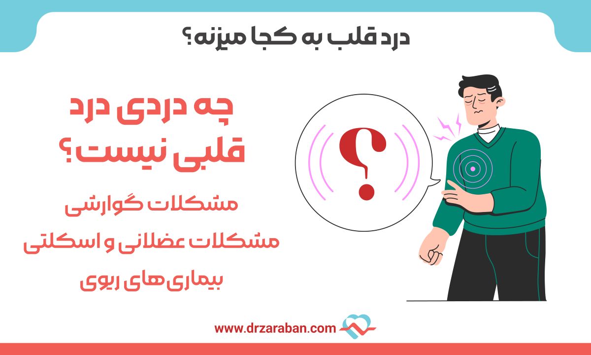 درد قلب به کجا میزنه